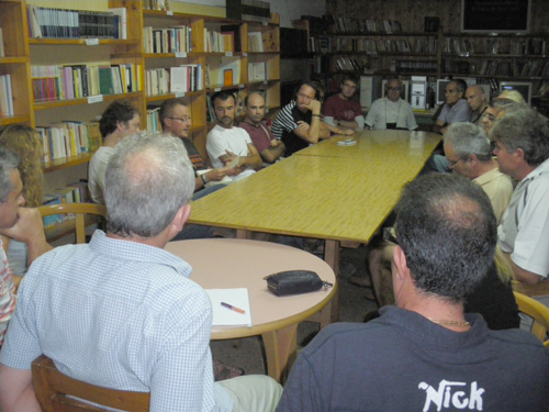 Reunió dels membres de la plataforma, en una imatge d'arxiu.