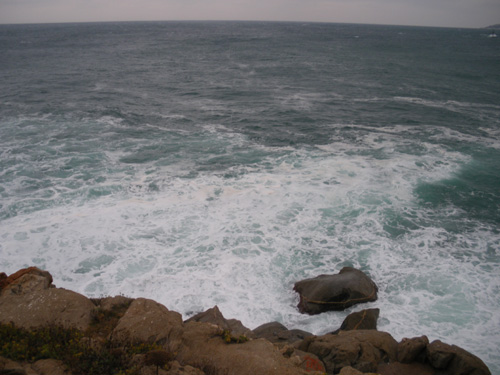 Una imatge del temporal d'ahir.