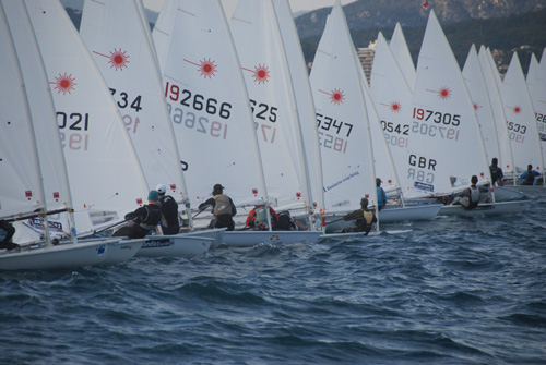 Sortida de la classe Làser, aquest matí.