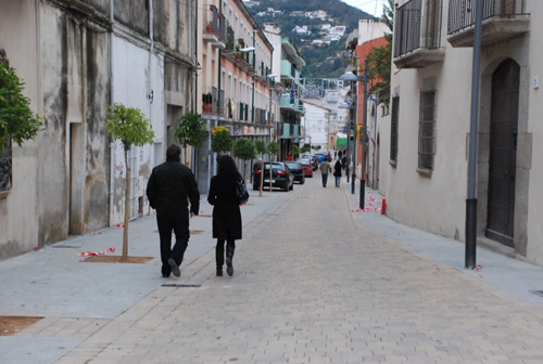 El remodelat carrer de la Rutlla.