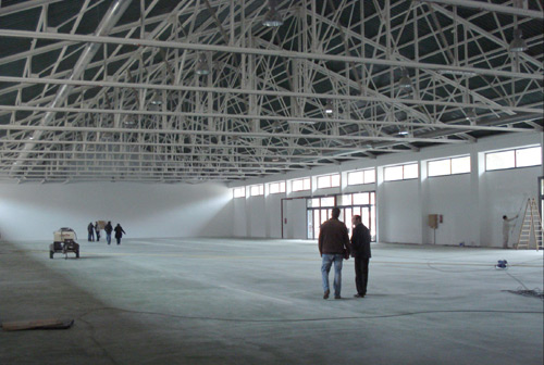 L'espai interior de la nau dels cinquanta metres.