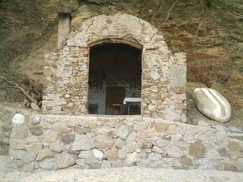 La barraca de cala Estreta, en una imatge d'arxiu.