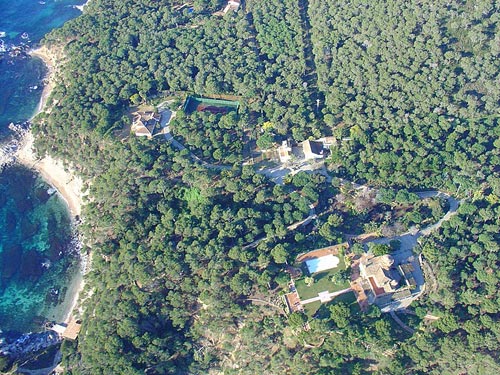 Imatge aèria de finca de Can Barella, en l'actualitat.