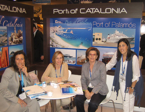 La delegació catalana a la Seatrade Cruise Shipping de Miami.