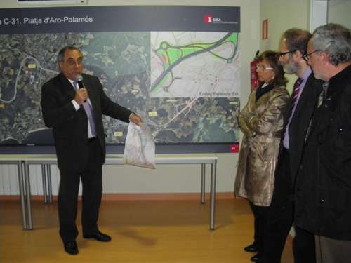 Joaquim Nadal presentant ahir el projecte.