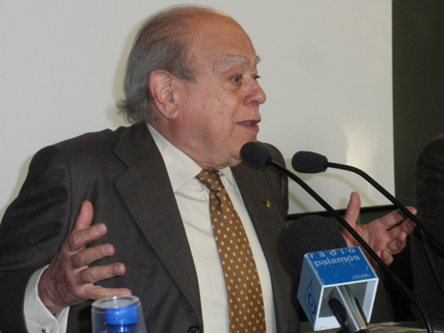 Jordi Pujol, ahir a Palamós.