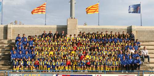Els equips de la FE Palamós d'aquesta temporada.