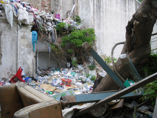Un aspecte del pati de l'habitatge.