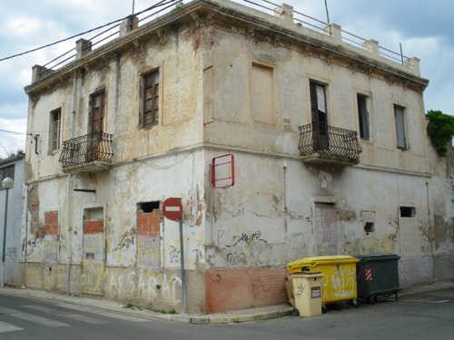 L'edifici de l'antic bar Patufet, en l'actualitat.