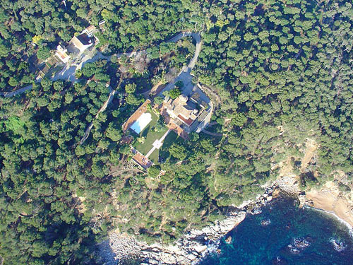 Vista aèria de la finca de Can Barella.