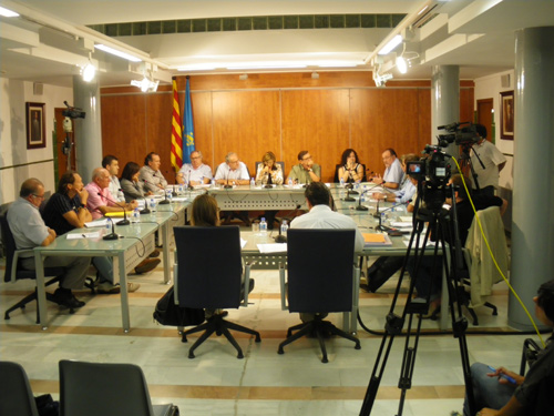 Una sessió del Ple de l'Ajuntament de Palamós.