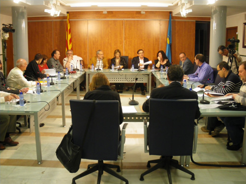 Els regidors de l'Ajuntament de Palamós, reunits en Ple.