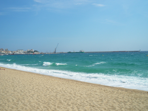 Onatge, avui a la platja Gran de Palamós.