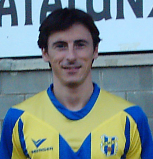 Santi Celaya, jugador del Palamós CF.