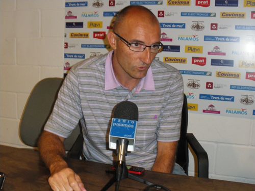 Ramon Monràs, entrenador del Palamós CF.