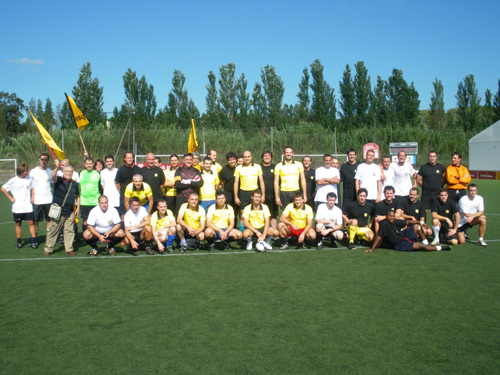 Foto de grup dels participants al torneig organitzat per ERC.