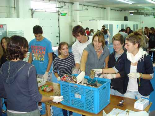 Un moment de l'activitat escolar d'avui.