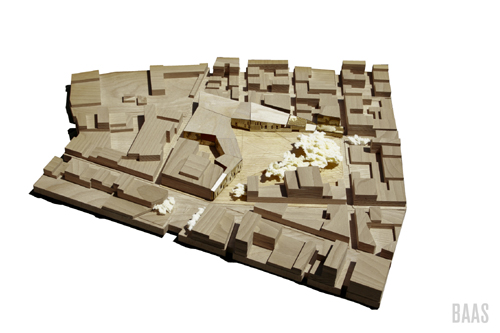 Maqueta de la futura reordenació de l'Arbreda.