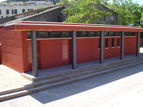 Vista exterior del local polivalent de Sant Joan.
