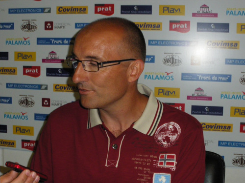 L'entrenador del Palamós CF, Ramon Monràs.