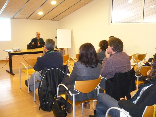 Imatge de la sessió informativa a Vall-llobrega.