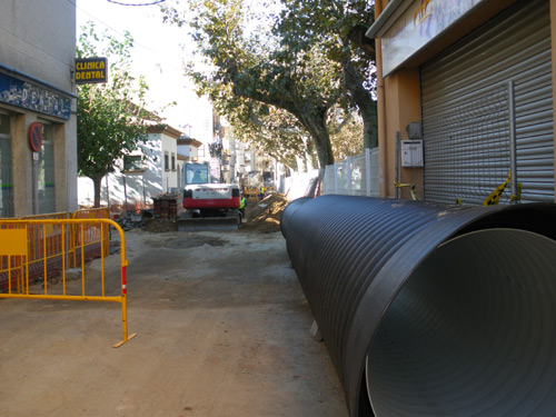 Obres del projecte 'Palamós millora', la setmana passada.