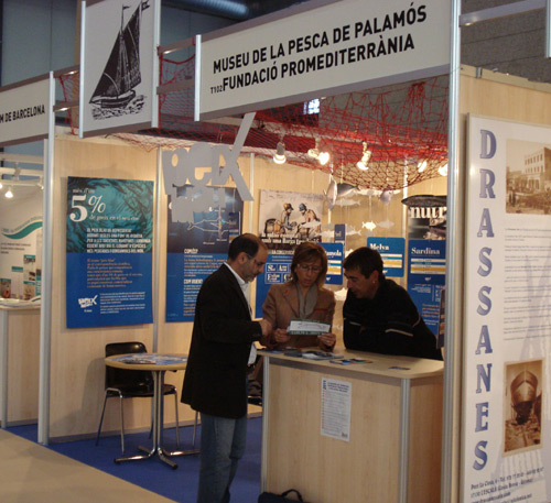 L'estand del Museu de la Pesca al Saló Nàutic.