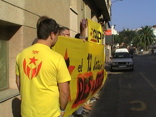 Imatge d'un acte de les JERC a Palamós.