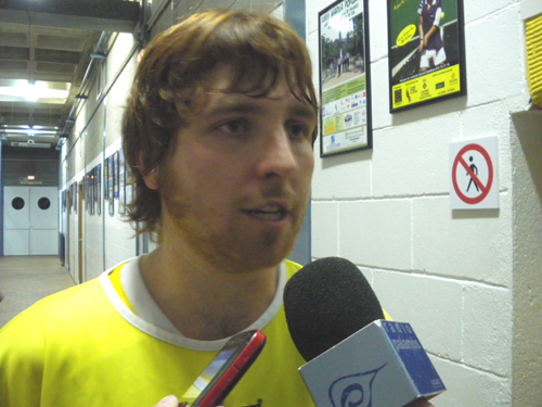 Jordi Miralles, després del darrer partit de bàsquet de l'Alupu Palamós.