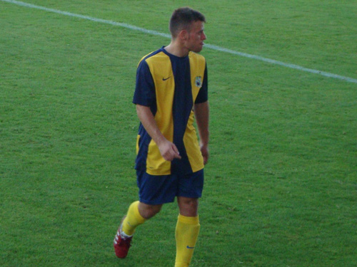 El jugador del Palamós, Alexis, va ser un dels protagonistes del partit.