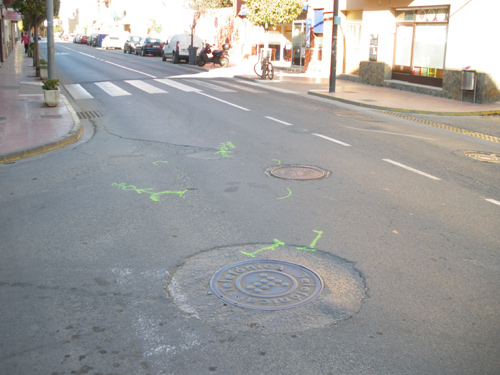 El lloc on hi va haver l'accident del motorista, a la cantonada del carrer de Rentadors amb President Companys.