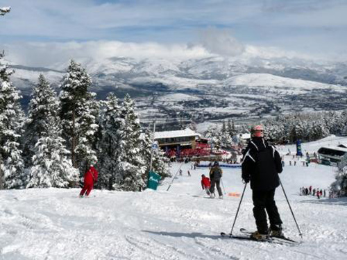Esquí a l'estació de Masella.