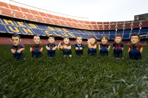 Els caganers del Barça han tingut molt d'èxit aquest Nadal. (www.caganer.com)