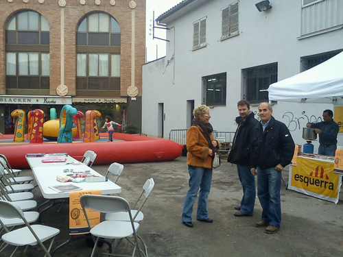ERC ha portat les activitats infantils nadalenques a la zona del Mercat.