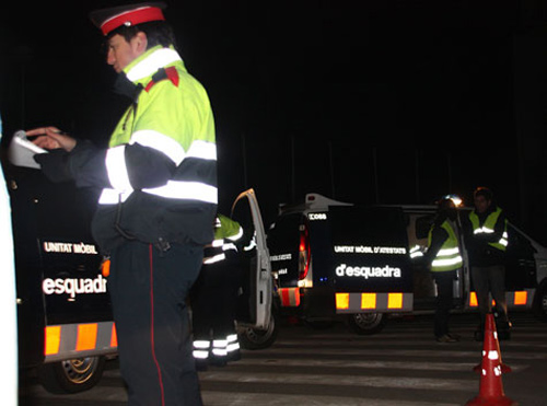 Aquesta nit hi haurà diversos controls d'alcholèmia a les carreteres.