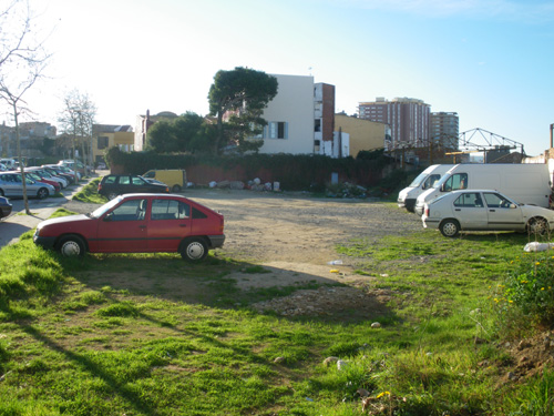 El solar on es farà el nou aparcament.