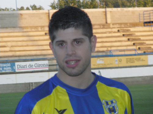 El jugador del Palamós CF, David Cornellà.