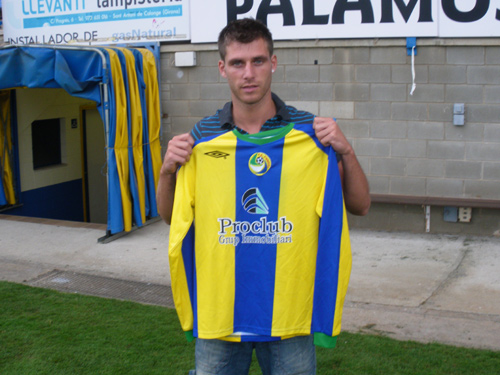 Jaume Duran, davanter del Palamós CF.