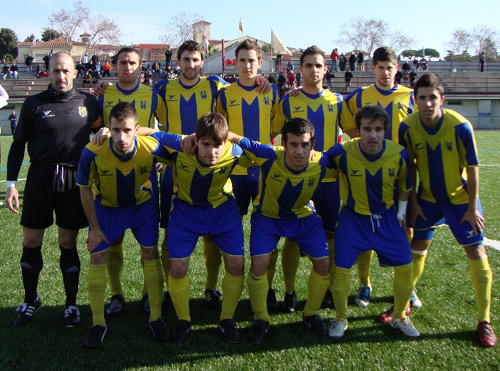 El Palamós CF va sumar ahir la primera victòria d'aquest 2011. (Fotografia: Sergi Cortés).