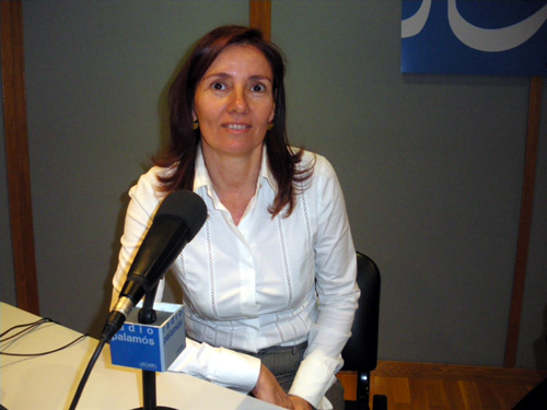 La portaveu de CiU a l'Ajuntament de Palamós, Isabel Ruiz.