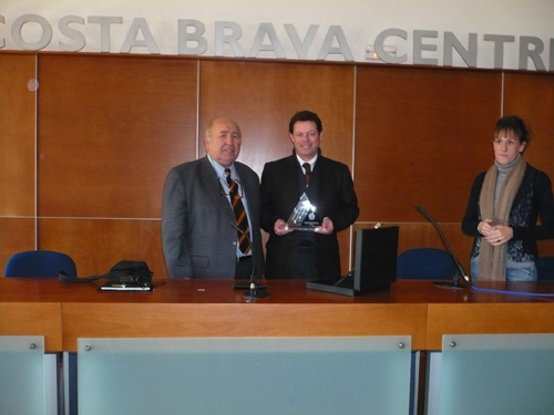 Lliurament del premi a la seu del Grup Costa Brava Centre.
