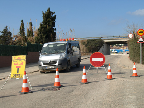 L'accés a Pla d'es Pla per Arnau Sa Bruguera, tallat aquest matí.