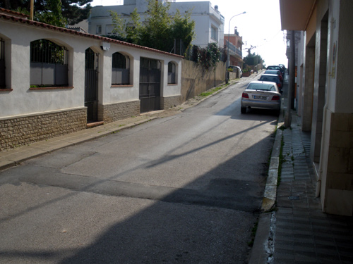 Tram final del carrer de Còrsega, un dels que estan inclosos en el projecte.