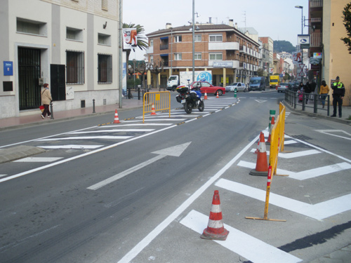 Avui s'han anul·lat els girs cap a l'aparcament des de l'Onze de Setembre.