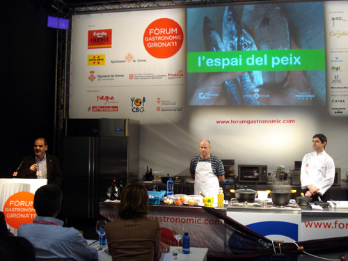 Un moment de la presentació que es va fer ahir al Fòrum Gastronòmic.