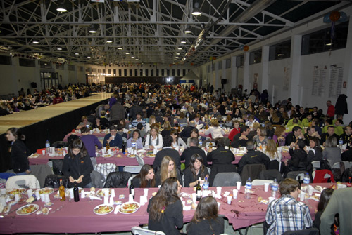 El sopar del Carnaval de Palamós, en una imatge de l'any passat. (Fotografia cedida per Josep Lois).