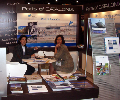 Integrants de l'equip tècnic que ha promogut, aquesta setmana, el port de Palamós a Miami.