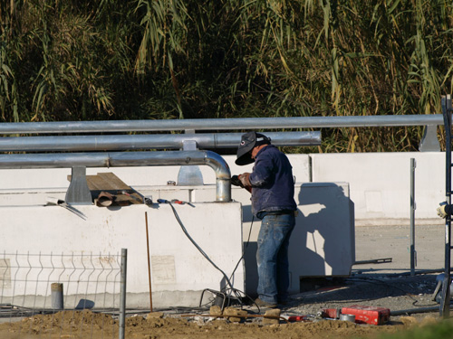 Obres de desdoblament de la C-31 a Palamós.