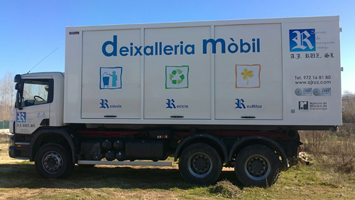 La deixalleria mòbil de Palamós.