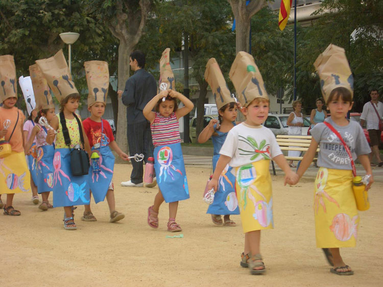 Fotografia d'arxiu d'una activitat del casalet d'estiu.